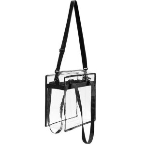 Buy cheap Eco-Friendly Customized PVC Bag for Shopping, cosmetic packaging handle zipper top pouch printed transparent tote shoppe from wholesalers