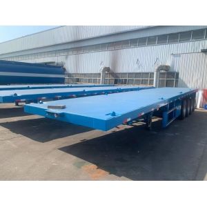 Buy cheap Tread 1840mm Load Capacity 60t-70t 40ft Flatbed Semi Trailer from wholesalers