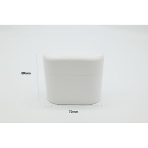 BTE Mini Rechargeable Hearing Aids Dual Microphone Beige White