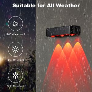 Buy cheap 205*50*38mm Black Solar Fence Light A Perfect Decoration with 4.5 Hours Charging Time from wholesalers