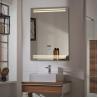Buy cheap Intelligent Bath Make Up Led Behind Mirror With Bluetooth Demister Clock from wholesalers