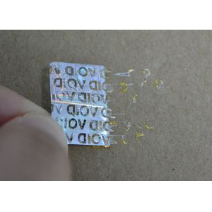 Buy cheap Custom design self adhesive pet Hologram sticker with QR code from wholesalers