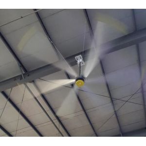 Buy cheap 24 Feet Hvls Pmsm Motor Air Cooler Industrial warehouse and workshop Ceiling Fans from wholesalers