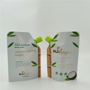 Buy cheap Custom Foil Plastic Cosmetic Stand Up Spout Pouch Facial Cream Packaging Refill Bags from wholesalers