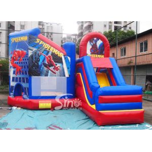 Buy cheap 6x5m kids spiderman inflatable jumping castle with slide for sale price from Sino Inflatables from wholesalers