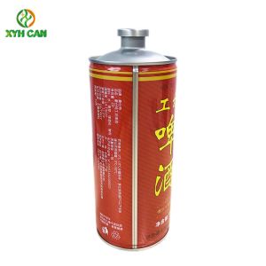 Buy cheap FDA Certificated Metal Storage Tin Can Custom CMYK Printing For 1L Raw Beer from wholesalers