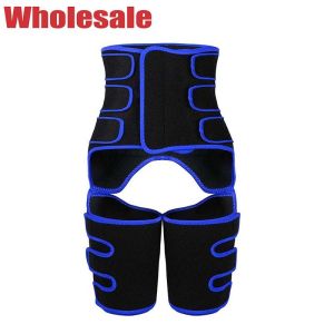 Buy cheap Blue Velcro Three Belt Neoprene Waist And Thigh Trimmer Customized from wholesalers