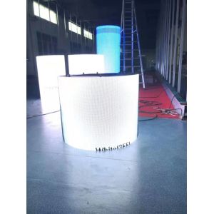 P5mm Cylindrical SMD2727 Flexible LED Display Screen Wide Viewing Angle