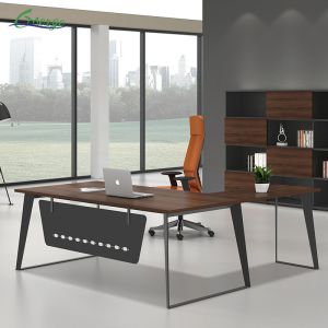 Buy cheap L Shape OfficeTable Modern Wood Manager Office Executive Desk with File Cabinet from wholesalers