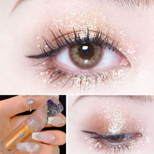 Pearlescent Waterproof Gold Glitter Eyeshadow GMPC Certification