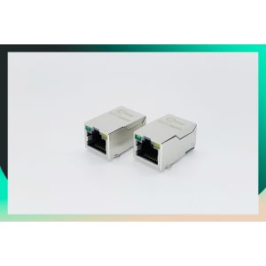 Buy cheap 10/100 Base -TX Modular Plug 100M SMT Ethernet Jack Tab UP 12- Pin With LED RJ45 Connector And Transformer from wholesalers