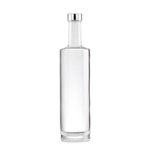 750ml Gold Crystal Glass Vodka Wine Decanter with Collar Material Aluminum
