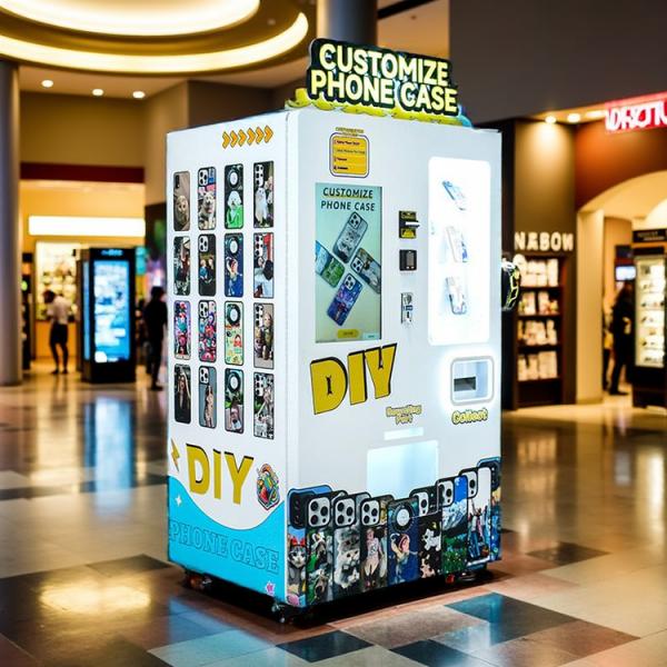 Buy cheap Compact 1500mm x 800mm x 600mm Phone Case Printing Vending Machine with 27-Inch/32-Inch Wave Crystal Display and Up to 20 Cases per Hour from wholesalers