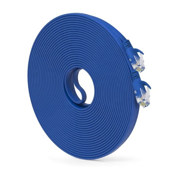 Buy cheap UTP STP Industrial Cat5 Cat5e Cat6 Cat7 Flat RJ45 Patch Cord Network Lan Ethernet Extension Cable for Router from wholesalers