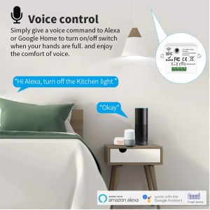 2.4GHz White Zigbee Touch Switch PC ABS Wifi Tuya Zigbee Communication Module