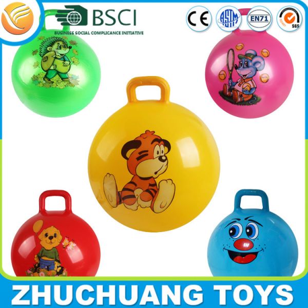 Quality wholesale pvc spike kids play jumping hopper toy expandable balls for sale