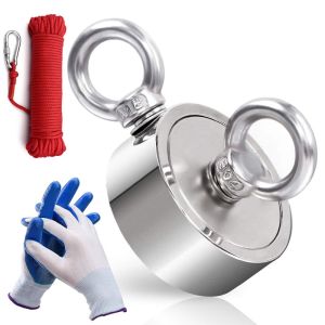 Super Strong Neodymium Magnet Fishing Kit with 2000 LBS Pull Force and Precise