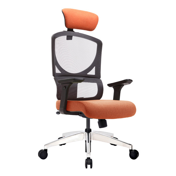 Quality Mesh Swivel Office Chairs Back Automatic Supporting With Headrest Rolling for sale