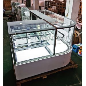 Sharecool Countertop Refrigerated Cake Display 2500x680x1200mm With LED Lighting