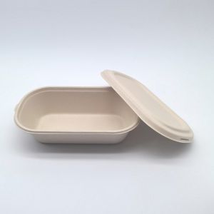 Buy cheap Greaseproof Oval Biodegradable Bagasse Tableware Bento Box For Salad from wholesalers