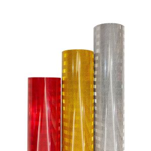 Buy cheap Gold Red Prismatic Reflective Sheeting Flexible Printable ODM from wholesalers