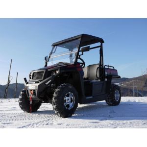 China UTV 250 Tiltable Loader Winch Gas Utility Vehicles With Efi - Red , Windsheild And Towbar on sale