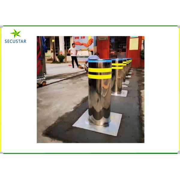 Security Telescopic Parking Automatic Rising Bollards , Automatic Security