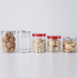 Customization Plastic Jars with Plastic Lid and Customized Design