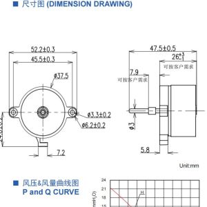 Buy cheap Practical 12 Volt Brushless DC Motor 3725 3000RPM Black Color from wholesalers