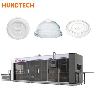 Buy cheap High Efficiency Plastic Thermoforming Machine Disposable Cup Lid from wholesalers