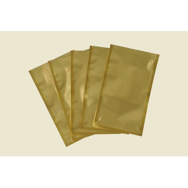 Quality Gold Printing Aluminum Foil Flat Plastic Bags with Clear Window for sale