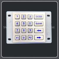 Buy cheap Ip67 Waterproof Grade Backlit Numeric Keypad For Self Service Car Washing Machine product