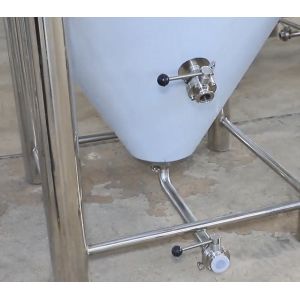 Insulated 1000L Conical Beer Fermenter with Glycol Jacket and Polyurethane