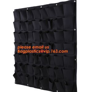 China Eco friendly Wall Vertical Hanging Garden Planting Bag Greening Outdoor Planter Pot,elt wall hanging Vertical Garden pla on sale