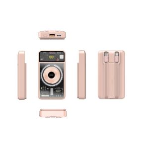 Buy cheap 10000mAh Multi Device Power Bank Wireless Charging Built In Cable For IPhone / Android from wholesalers