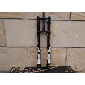 24er Inverted Downhill Suspension Forks , 203mm Travel Dual Crown Fork