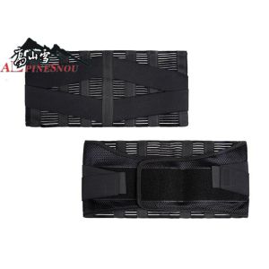 Black Mesh Fish Ribbon Waist Support Belt Breathable Mesh Cloth With Four Steel