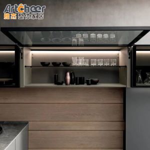 Buy cheap Durable Modern Style Wood Kitchen Cabinet with L Shape Dining Table Complete Design Set from wholesalers