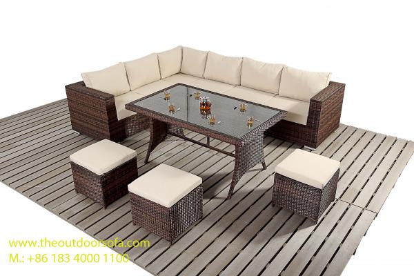 Quality PE Wicker Rattan Sofa / Chair, Outdoor Sectional Sofa Set, Rattan Garden Furniture, for sale