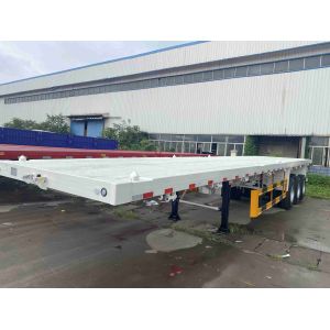 Buy cheap CIMC second hand used Shipping 20ft 40ft 50ft 53ft 40 Feet 2 3 4 5 Axles Flatbed Semi Truck Trailers Flatbed Trailers from wholesalers