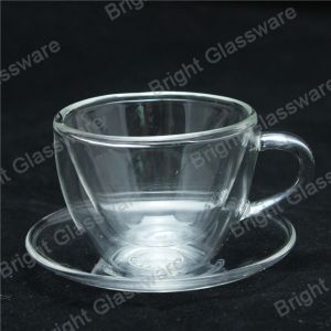 Buy cheap mini double wall thermo glasses with handle, double wall mini wine glasses from wholesalers