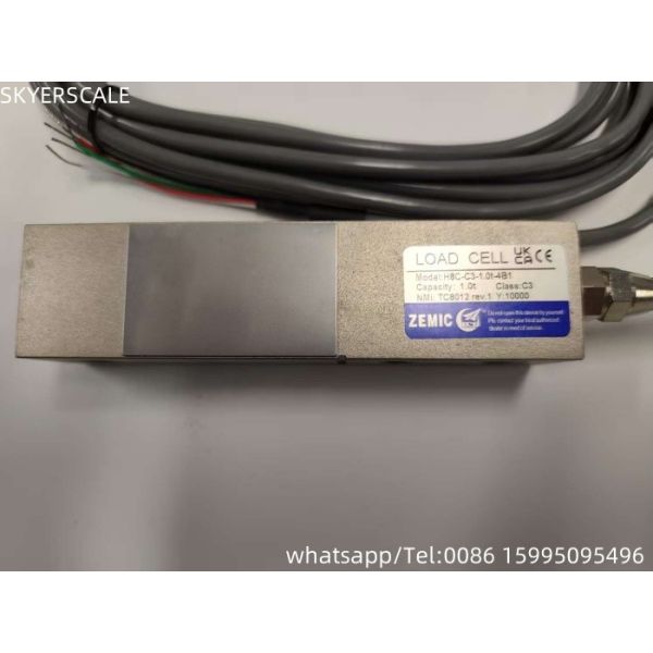 Quality ZEMIC H8C 1 Ton C3 Class  Shear Beam Load Cell  Transducer OIML NETP Sensor For Weighing Scale for sale