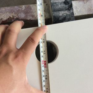 Solid White Quartz Kitchen Countertops , Engineered Granite Countertops