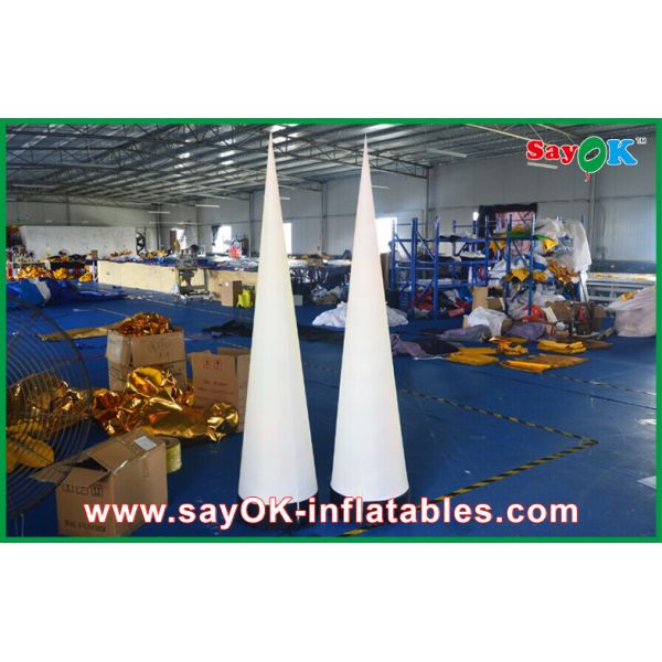 Buy cheap Logo Print Inflatable LED Cone Inflatable Lighting Decoration Waterproof For Advertising from wholesalers