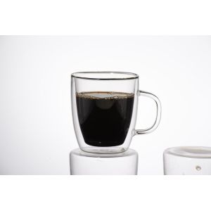 Buy cheap Double wall glass, Heat-resistant  glass cup, borosilicate glass, Espresso, Latte, Cappuccino cup from wholesalers