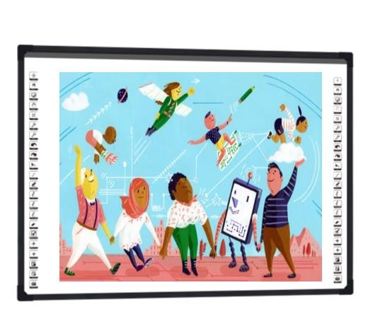 92 Inch Optical Interactive Whiteboard Educational Smart Board With 4 Camera