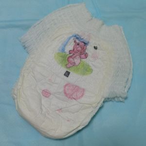 China OEM Non Woven Cotton Baby Diaper Pants With Elastic Waistband on sale