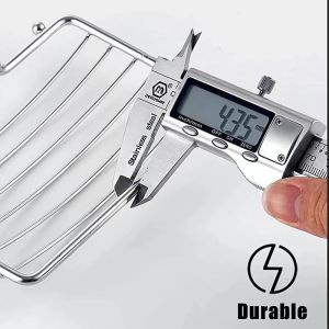 No Drilling Wall Mounted 304 Rustproof Stainless Steel Square Soap Dish Holder