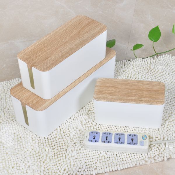 Quality 5.3*12.6in Power Strip Cable Management Cable Organizer Box For Earphone for sale
