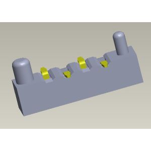 Buy cheap 1.27mm Surface Mount Female Header Single Row With Pegs 1*3 Pin To 1*40 Pin H2.00mm from wholesalers